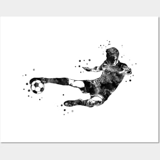 Male Soccer Player Posters and Art